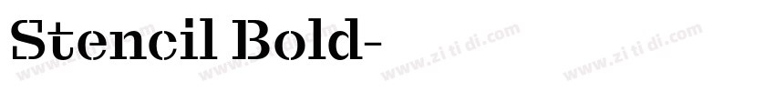 Stencil Bold字体转换